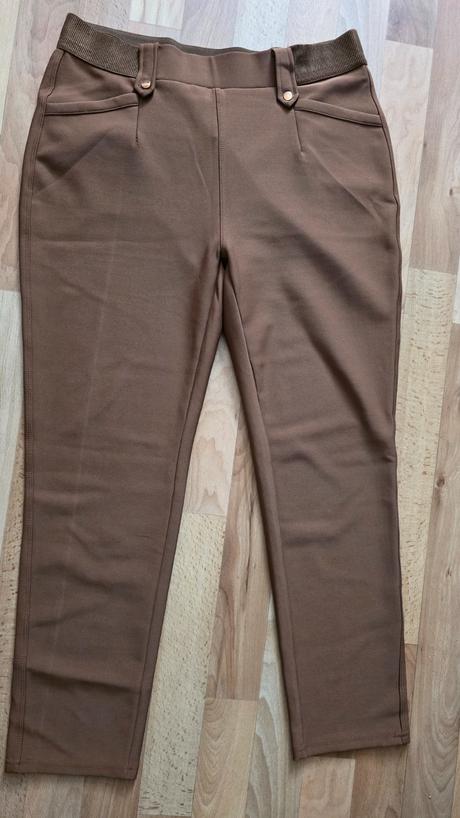 Hnede damske nohavice xl, stradivarius,xl