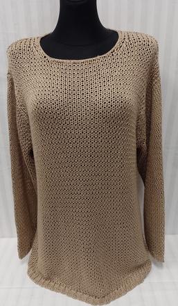 Dámsky acrylový hnedý pulóver, womens, l/xl, xl