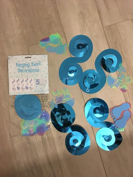 Girlandy na oslavu pri narodení babatka baby boy, 