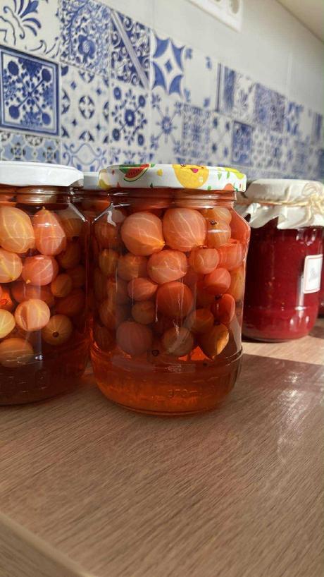 Egreše-domáce zavárané ovocie-720 ml/370 ml fľaša, 