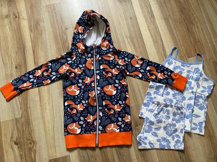 Rastuca mikina 104/116+zadarmo pyzamko, 110