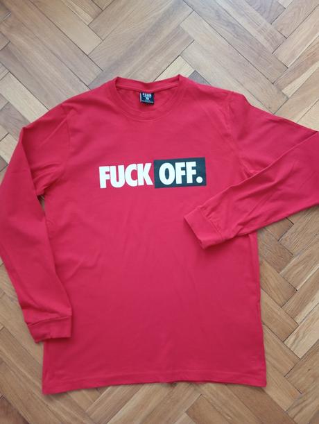 Tričko fuck off - 1x oblečené, new yorker,xs