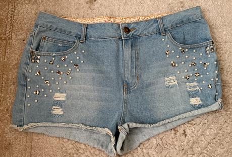 Krátke rifľové nohavice, denim co,xl