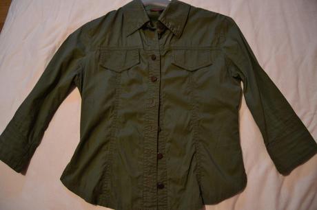 Khaki košieľka, s
