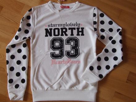 Tenká dievčenská mikina - viac veľkostí., 152