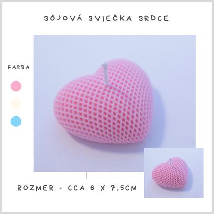 Sójová sviečka srdce, 
