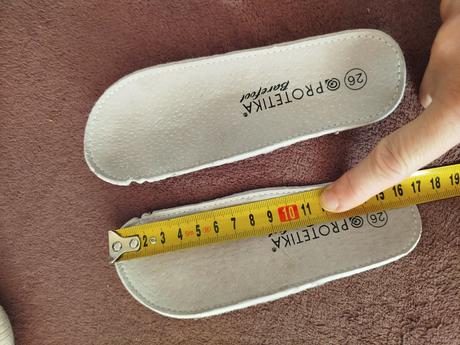 Modré s kvietkami barefoot super stav, protetika,26