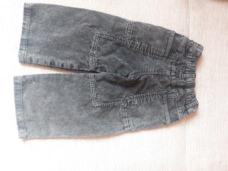 Detské menčestrové nohavice, 104