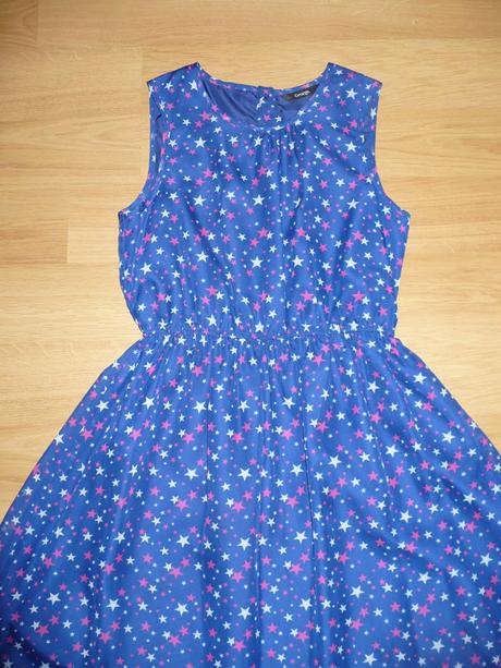 Modré šatičky s hviezdičkami, george,152