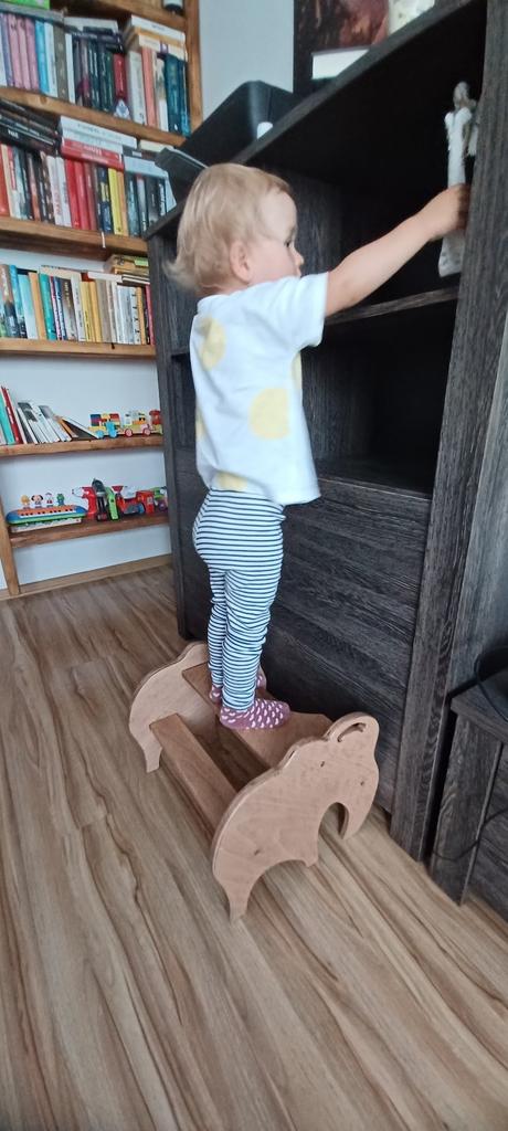 Drevene slonikove schodiky wc, umývadlu "montessor,