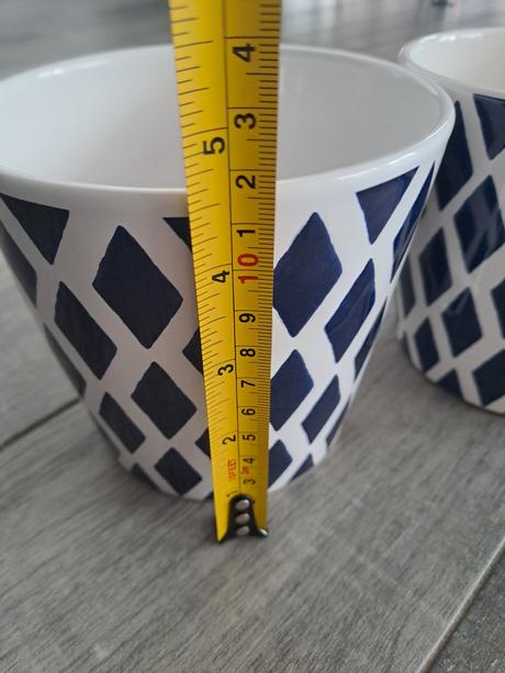 2x kvetináče keramické, 