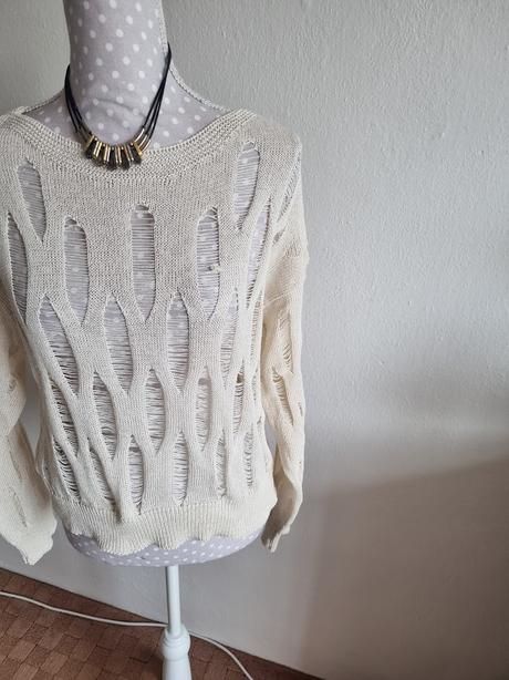 Krémový svetrík m, f&f,m