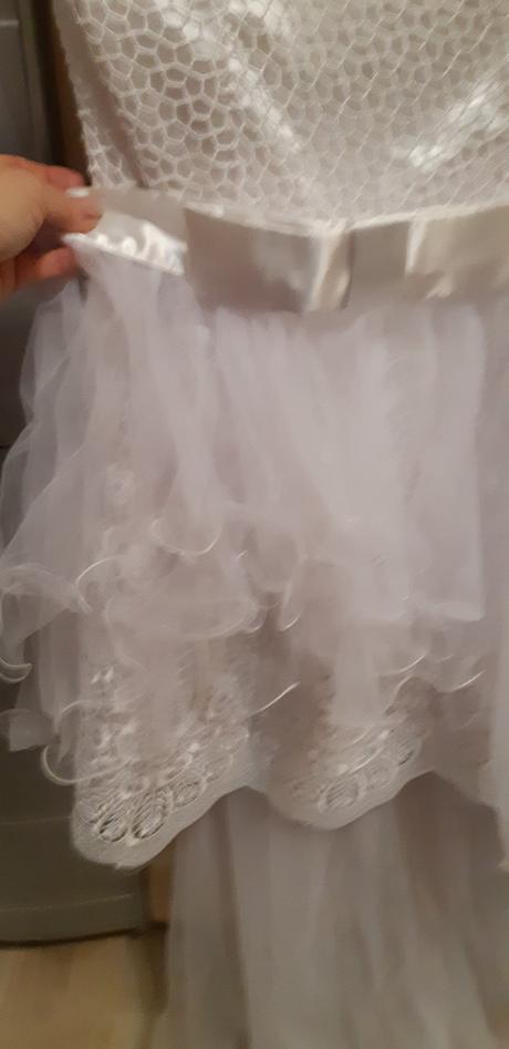 Krasne svadobne/ spolocenske saty 2 v 1, 38 / 40