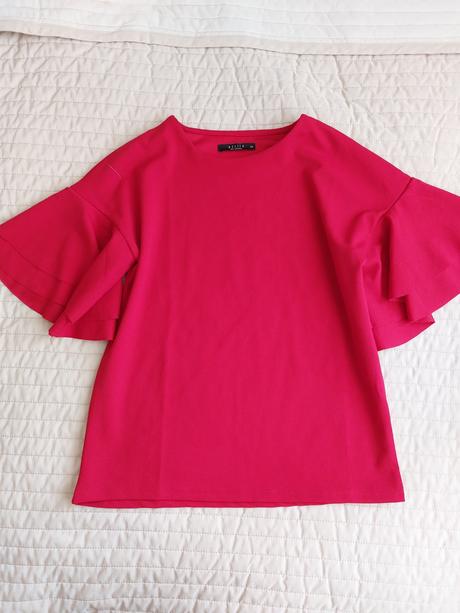 Blúzka s volánmi, mohito,l