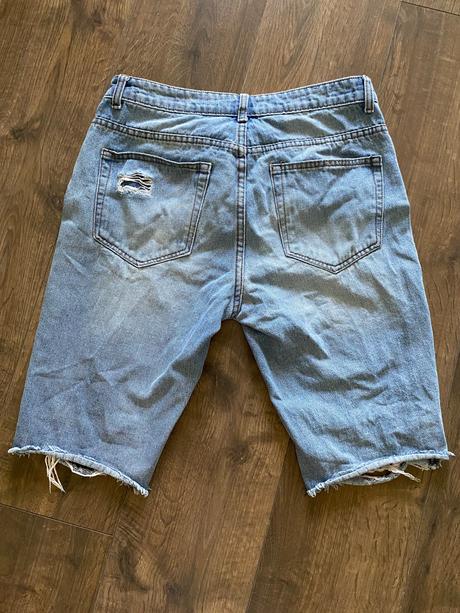 Pánske rifľové kraťasy, gate,m