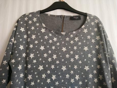Dámsky sivý top s hviezdičkami, gina, gina,l