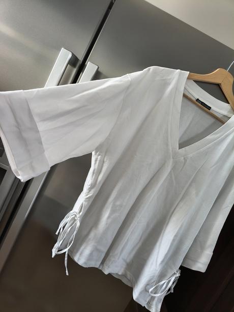 Zara bavlnený maxi oversize top, zara,l / m