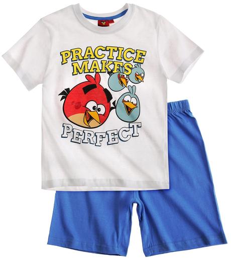 Chlapčenské letné pyžamo angry birds biele, disney,116 / 128