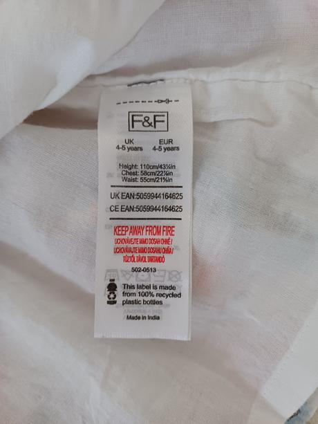 Šaty na ramienka veľ. 110, f&f,110