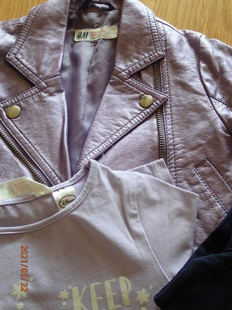 Fialkový komplet, h&m,98