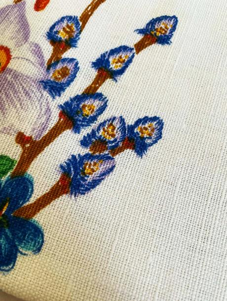 Veľkonočný ľanový obrus / štóla, 