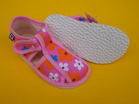 Detské papučky rak kvety ružové, rak,18 - 30