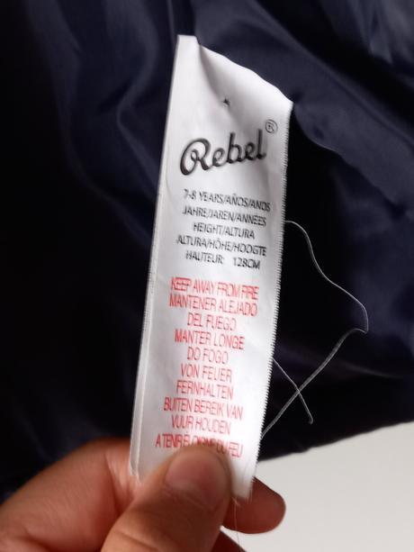 Predám chlapčenskú bundu veľ. 122-128 cm., rebel,122
