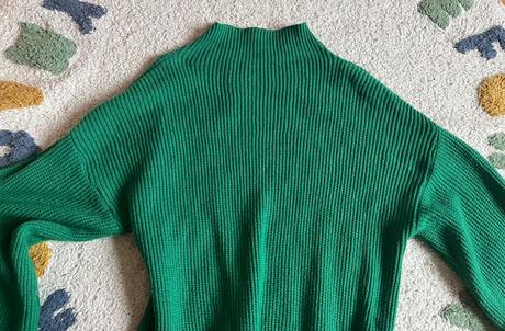 Zelený dlhý sveter/minišaty, m/l, m