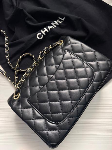 Čierna väčšia kabelka, chanel