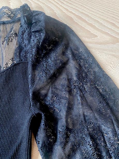 Elegantný čipkový pulover, morgan,s