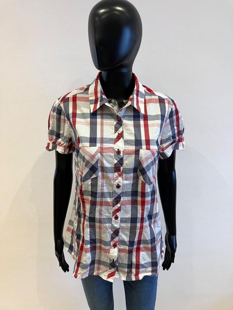 Dámska kockovaná košeľa rouge avenue (xl), xl