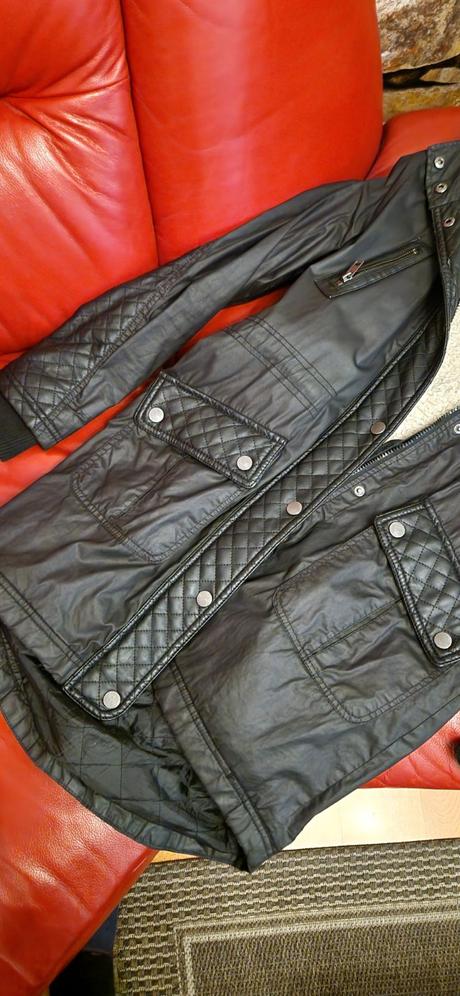 Bunda predĺžená s kožušinkou, 34