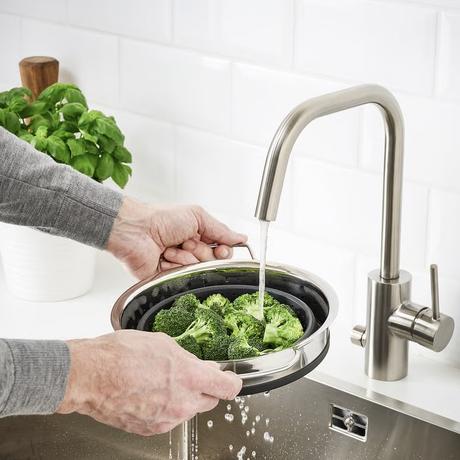 Skladacie cedidlo a cedidlo s rúčkou z ikea, 