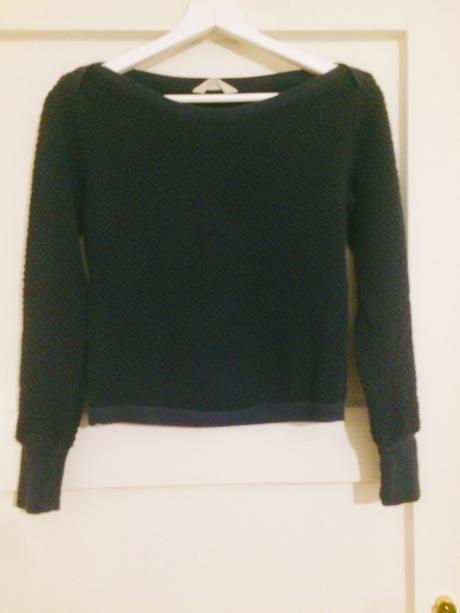 Tmavomodry pulover, xs