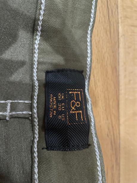 Nohavice f&f olivové, f&f,38