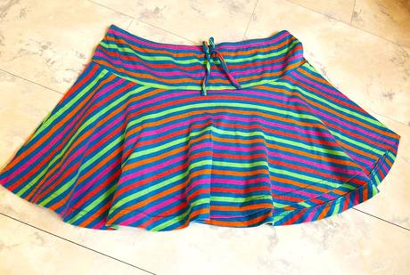 Úpletová zvonová minisukňa, denim co,38