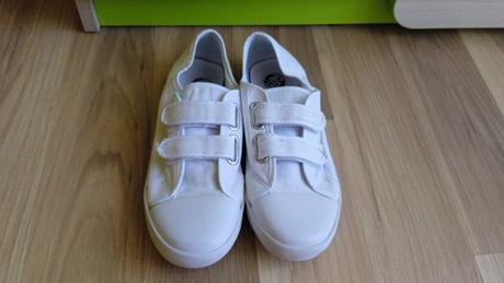 Biele plátenky č.34,36, deichmann,34 / 36 / 37