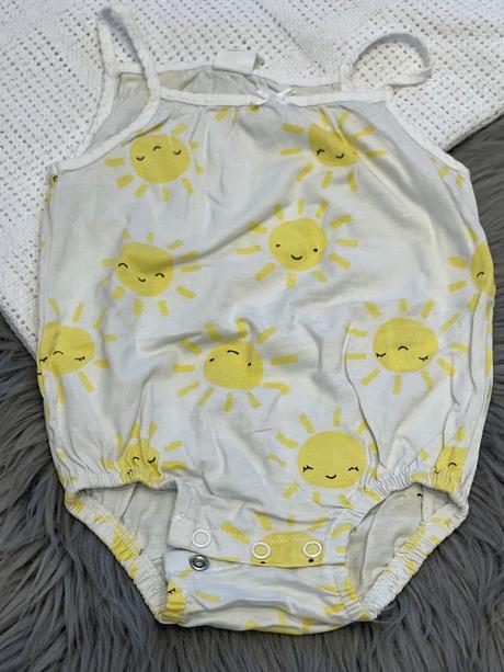 Dievčenská letná súprava body a šortky h&m (74), 74