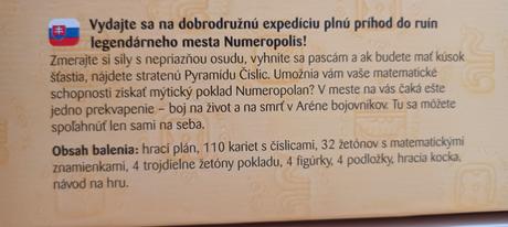 Numeropolis - spoločenská hra,