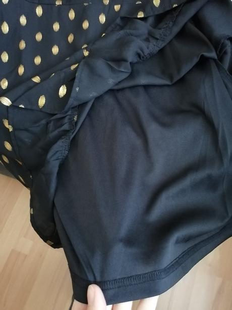 Luxusné čiernozlaté šaty s dlhým rukávom, gate,m