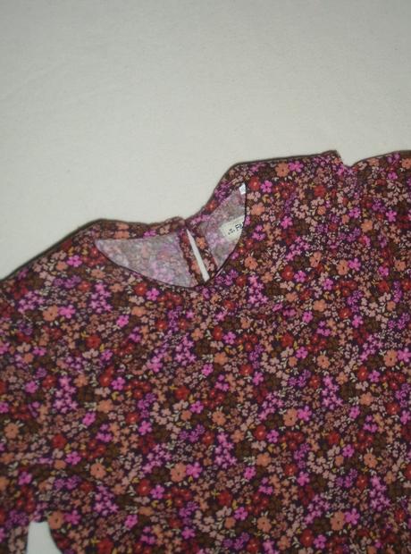 Menčestrové kvietkované šaty na 9 až 10 rokov, f&f,140