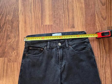 Nové čierne baggy rifle abercrombie 152 / 158, abercrombie&fitch,152