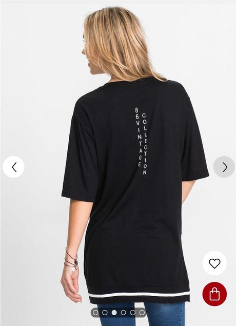 Dlhé tričko dámske, bonprix,m