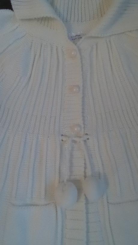 Biely šatočkový svetrík, 116