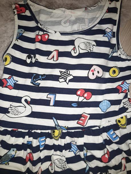 Papagájové šaty h&m, h&m,134