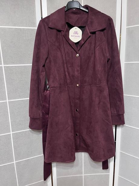 Dámske bordove semisove šaty, m / s