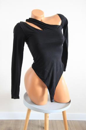 Čierny body top, xs/s, xs