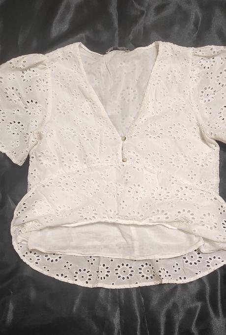 Biely top zara, zara,s