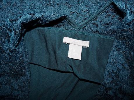 Tmavozelené krajkové, h&m,xxl