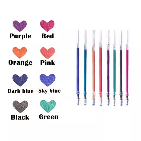 Farebné tuhy do pilot pera 8 kusov v balení, 